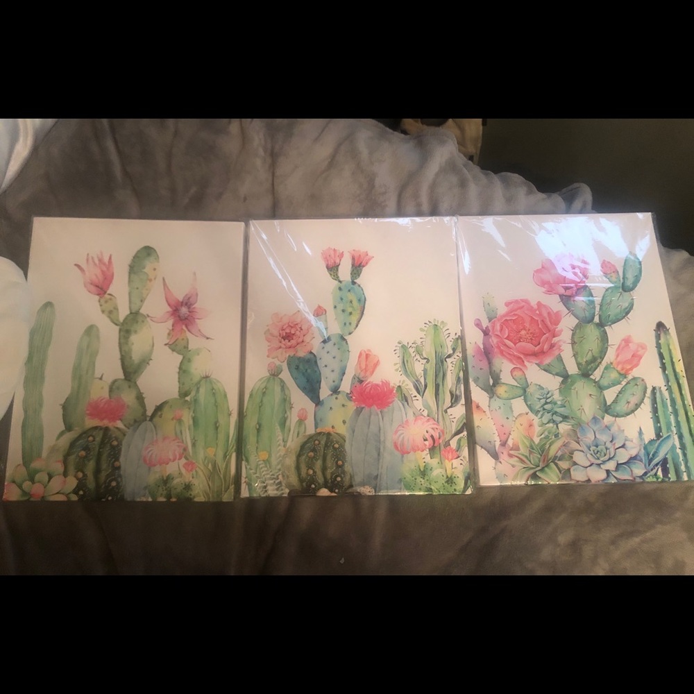 Set of 3 watercolor artwork